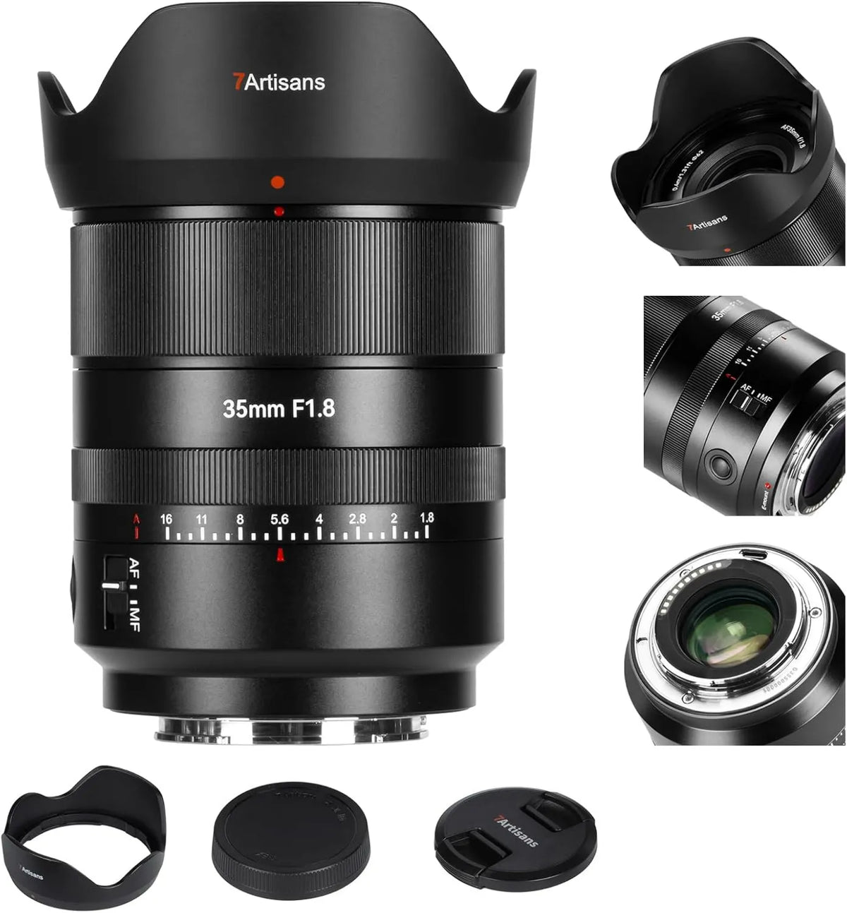 F1.8 A7R5 obiektyw fotograficzny, 35 mm, 426 g, optyka aparatu z ustawianiem ostrości
