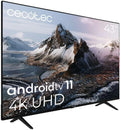 Cecotec telewizor, ALU30043S. Inteligentny, 43 cali, TV, 4K UHD, Android OS, Dolby Vision System, Model 2023, Android TV Operations System 11