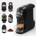 HIBREW, Kawiarnia H2B, ekspres do kawy, 20 bar, czarny, drewno, do espresso