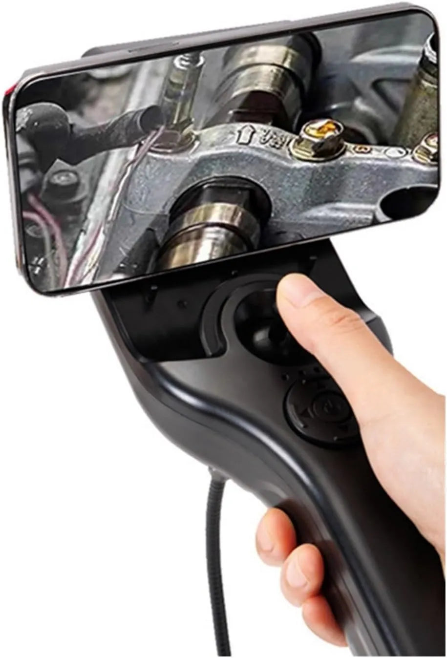 JOXLOVER, 2MP 1080P 8 mm 360 Stopień obrotowy Przekładnia kierownicza Endoskop Endoskop Kontrola Otoskop Cyfrowy Mikroskop Kamera 360Degree