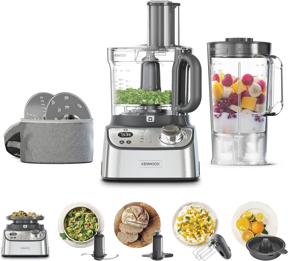 Kenwood robot kuchenny, Akcesoria do urządzeń FDM71.450SS, 3 l, 1000 W, pojemność 3 l