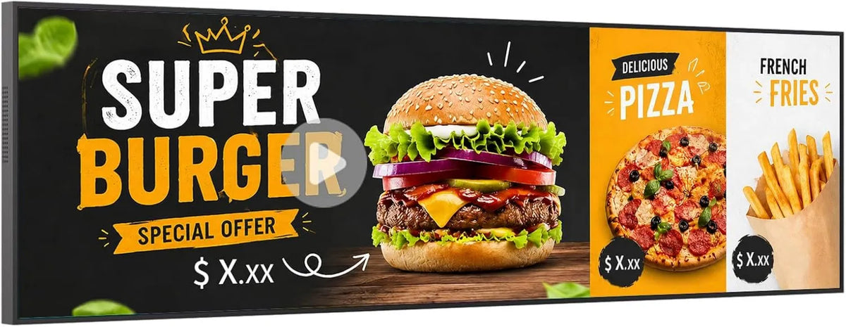 Canlarriz, 48 'DSC, ekran reklamowy, instalacja ścienna, profesjonalne, restauracja, WiFi, 4K UHD, menu cyfrowe