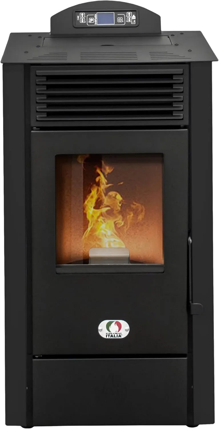 STUFE A PELLET ITALIA, naczynia do gotowania, STUFE 20H, czarny, A PELLET WŁOCHY Kalifornia 8 KW