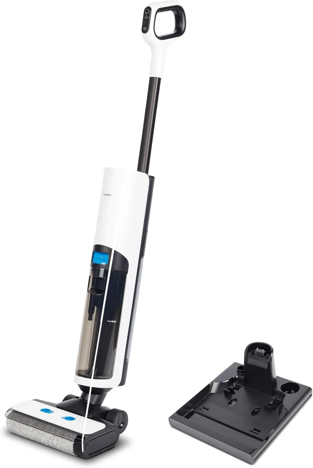 MEDION, H30 2in1 elektryczny czyszczący podłogę, bateria, szczotka, duży zbiornik, bezprzewodowy, 2en1