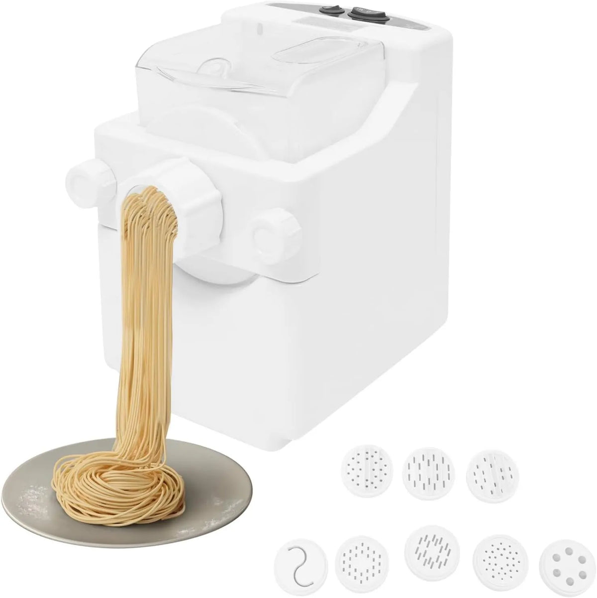DHQCQL maszynka do makaronu, Maszyna do makaronu, 180 W, 220 V, wielofunkcyjna z 9 krążkami