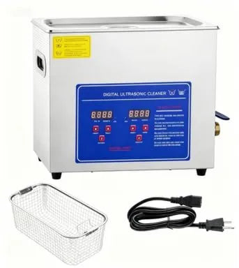 Acekool, 40kHz ultradźwiękowy zbiornik czyszczący, Czyściciel, 6 l, Stoper, Profesjonalny, Stal nierdzewna, Funkcja grzewcza