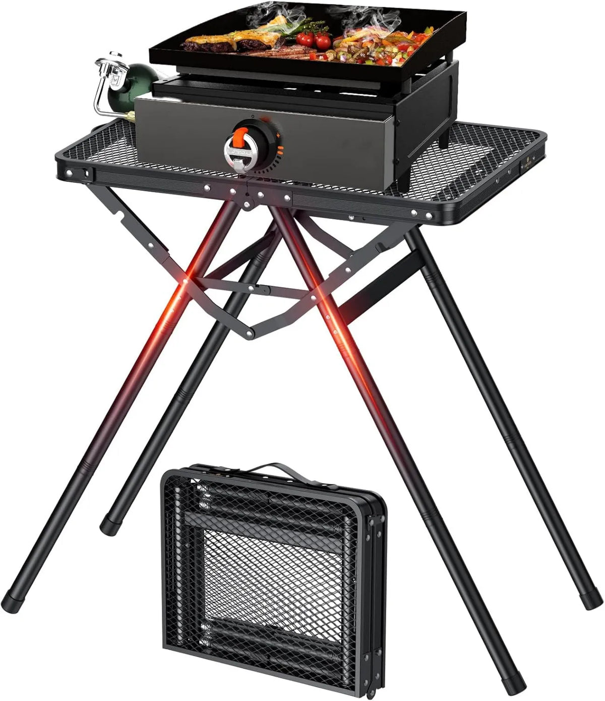 FUNYKICH, Grill, Stół, 80 kg, plener, kemping, aluminium, na kempingu