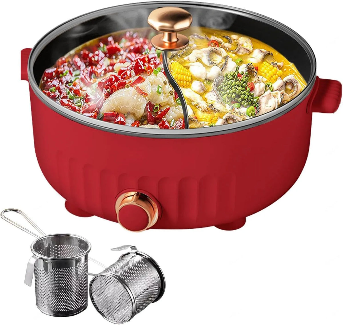 ARTSIM, Fondue, IP65, powłoka nienakładająca się, czerwona