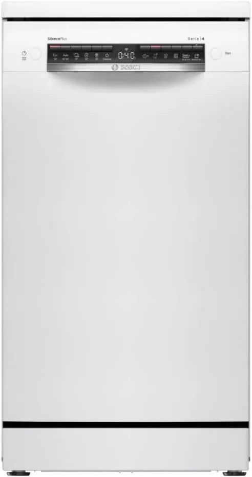 Bosch zmywarka, SPS4HMI49E., 45 cm, Home Connect, szczupły format, biały, Seria 4, - bezpłatna