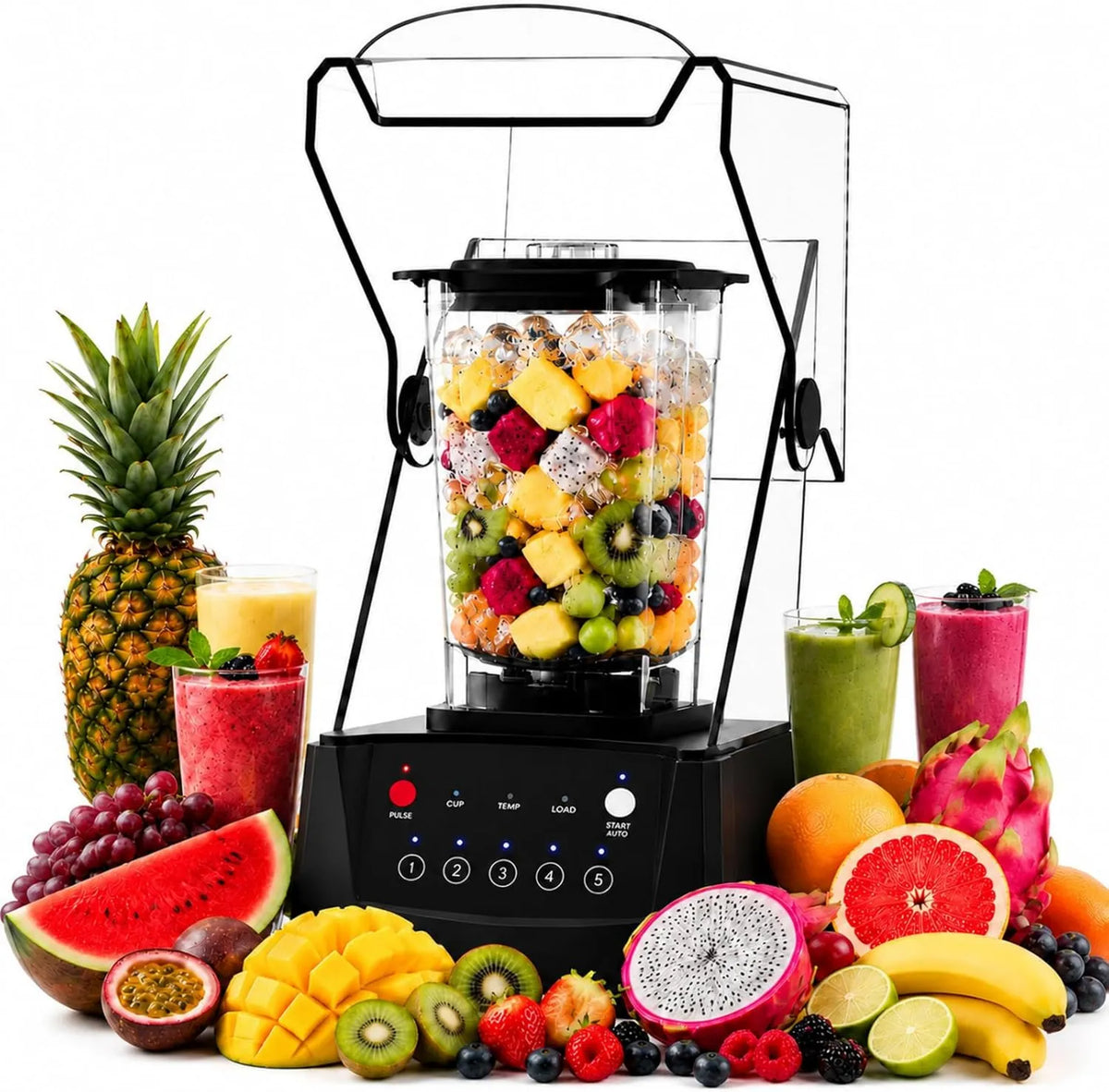 SHUMIAO blender kielichowy, Mikser, 2 l, 2200 W, dekoracja salonu, profesjonalny, Bol 2 l