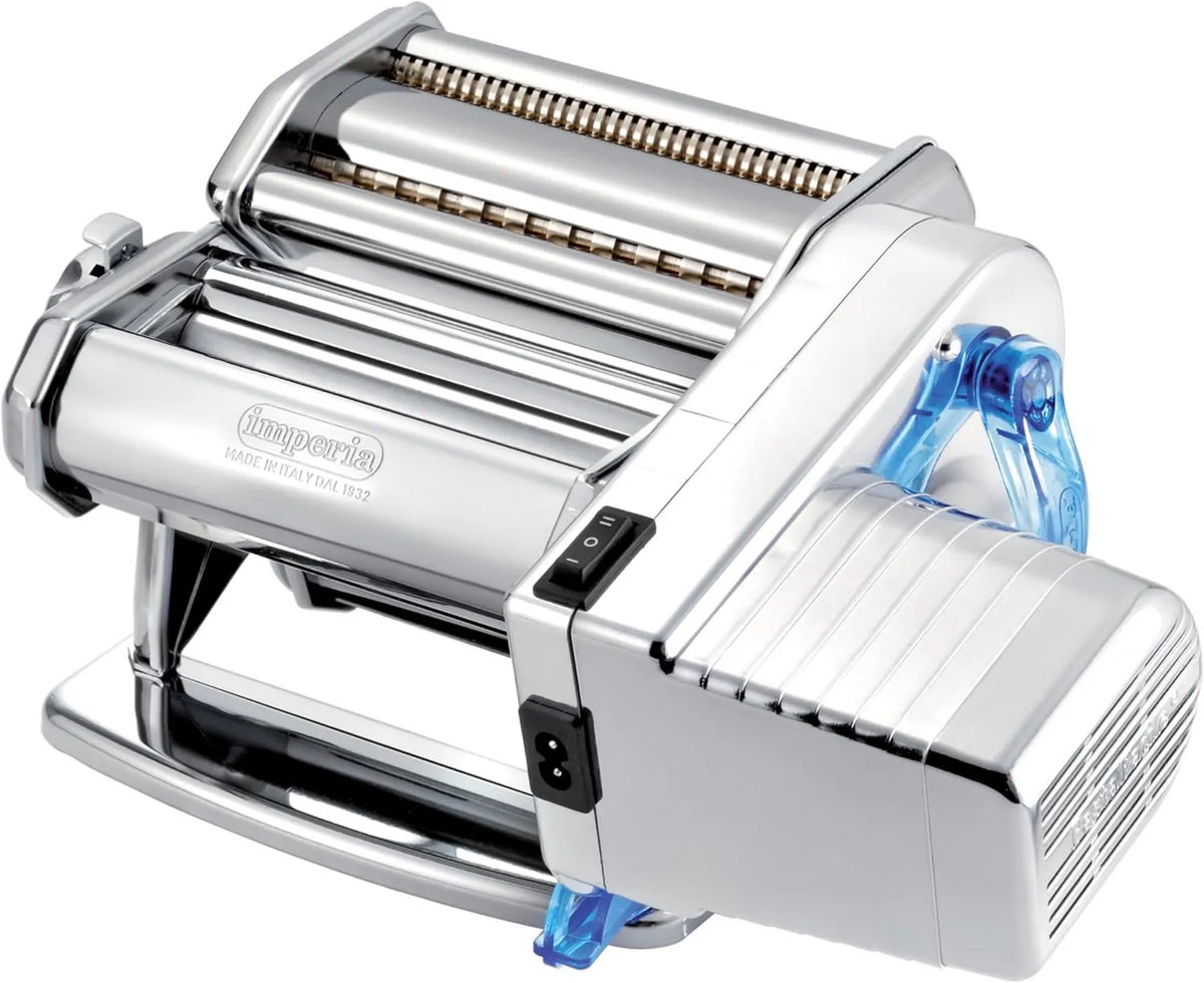 Imperia IPASTA Classica Elektryczna maszyna do makaronu 100% Made in Italy. Maszyna świeża pasta stalowa silnik elektryczny 220v. Elektryczna maszyna