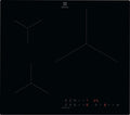 Electrolux płyta grzewcza, Płyta indukcyjna EIT61336CB Hob2Hood, 60 cm, 3 pola grzewcze, stół indukcyjny gotowania, Boost, zamek, licznik, bez framometru, 3 strefy